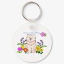 Chow Chow Cream Mom Keychain by giftsjustforuholiday Chow Chow Cream Mom Keychain