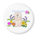 Chow Chow Cream Mom Magnet by giftsjustforuholiday Chow Chow Cream Mom Magnet