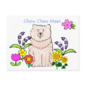 Chow Chow Cream Mom Postcard by giftsjustforuholiday Chow Chow Cream Mom Postcard