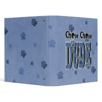 Chow Chow DUDE Vinyl Binder