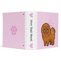 Chow Chow Love Vinyl Binder