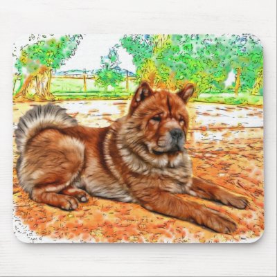 Chow Chow Mousepad by nextstopitaly