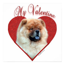 Chow Chow My Valentine Poster posters by GreyWolfCreation Chow Chow My Valentine Poster posters