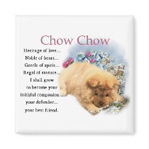 Chow Chow Puppy Art Gifts magnets by DogsByDezign Chow Chow Puppy Art Gifts magnets