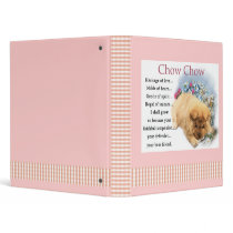 Chow Chow Puppy Book binders