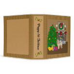 Chow chow Puppy's 1st Christmas Scrapbook binders
