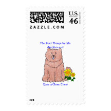 Chow Chow Red Best Things In Life Stamps