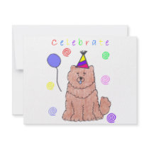 Chow Chow Red Celebrate invitations by giftsjustforu Chow Chow Red Celebrate invitations