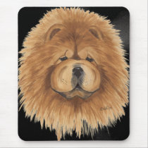 Chow chow red mouse pad mousepads