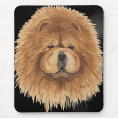 Chow chow red mouse pad by DCL_ART