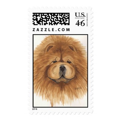 chow chow red stamp by DCL_ART