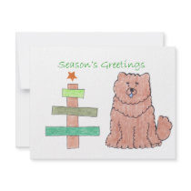 Chow Chow Red Stick Tree invitations by giftsjustforuholiday Chow Chow Red Stick Tree invitations