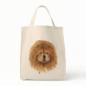 Chow chow red  tote bag
