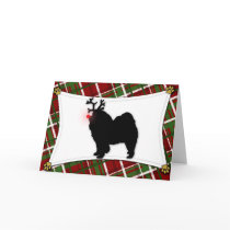 Chow Chow Reindeer Christmas Card
