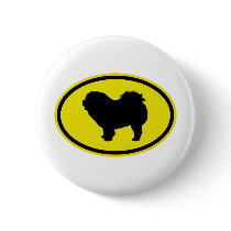 Chow Chow Rough-Coat Button