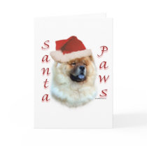 Chow Chow Santa Paws Cards