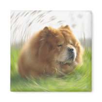 Chow Chow vacation Fridge Magnet