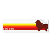 Chow Chow With Stripes Bumper Sticker bumper stickers