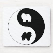Chow Chow Yin Yang Mouse Pad