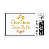 Chow Chows Brighten My Life postage
