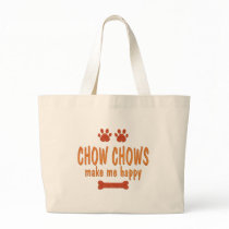 Chow Chows Make Me Happy Canvas Bag