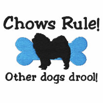 Chows Rule Embroidered Shirt (Polo) embroidered shirts