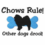 Chows Rule Embroidered Shirt (Zip Hoodie)