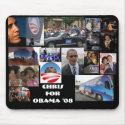 Chris 4 OBAMA mousepads