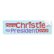 Chris Christie for President 2012 Bumper Sticker