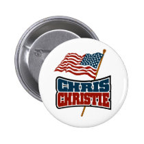 Chris Christie Proud American buttons