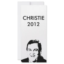 CHRIS CHRISTIE RACK CARD