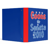 Chris Coons for Senate 2010 Star Design Binders