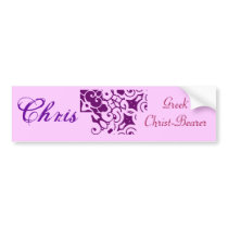 Chris Designer Name III Bumper Sticker bumper stickers by DesignerName Chris Designer Name III Bumper Sticker bumper stickers