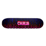 Chris pink fire Skatersollie skateboard
