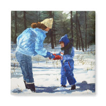 Chris & Sean in the snow magnets by StephenBoyle Chris & Sean in the snow magnets