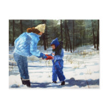 Chris & Sean in the snow postcards by StephenBoyle Chris & Sean in the snow postcards