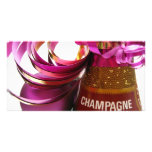 Chrismas champagne picture card