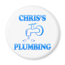 Chris's Plumbing magnets by CustomNameProducts Chris's Plumbing magnets