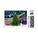 Chrisstmas Magic Cavalier King Charles (Tri) postage by dogartchristmasgifts Chrisstmas Magic Cavalier King Charles (Tri) postage