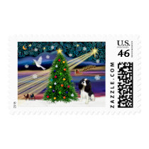 Chrisstmas Magic Cavalier King Charles (Tri) Postage Stamp