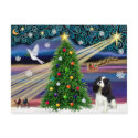 Chrisstmas Magic Cavalier King Charles (Tri) postcards