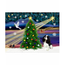 Chrisstmas Magic Cavalier King Charles (Tri) t-shirts by dogartchristmasgifts Chrisstmas Magic Cavalier King Charles (Tri) t-shirts