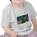 Chrisstmas Magic Cavalier King Charles (Tri) t-shirts