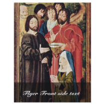 Christ And St. Martha By Froment Nicolas Personalized Flyer