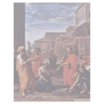 Christ And The Adulteress By Poussin Nicolas Personalized Letterhead