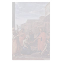 Christ And The Adulteress By Poussin Nicolas Customized Stationery