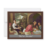 Christ And The Disciples Of Emmaus By Orrente Personalized Invites