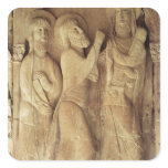 Christ and the Pilgrims of Emmaus Square Sticker