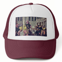 Christ And The Scribes By Veronese Paolo Trucker Hat