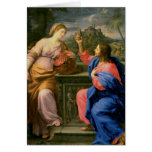 Christ and the Woman from Samaria Greeting Cards